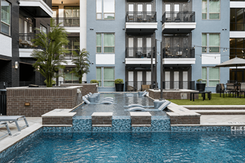 Resort-style pool with sun deck